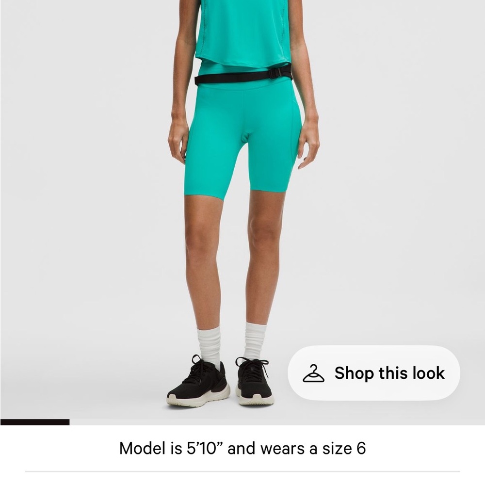 Lululemon Athletica Fast and Free High Rise Short 8” Size 6 Tropics Tone